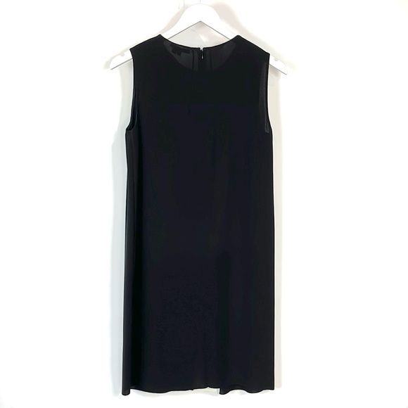 Vince. Black and Ivory Color Pop Sleeveless Shift Dress - Picture 3 of 10